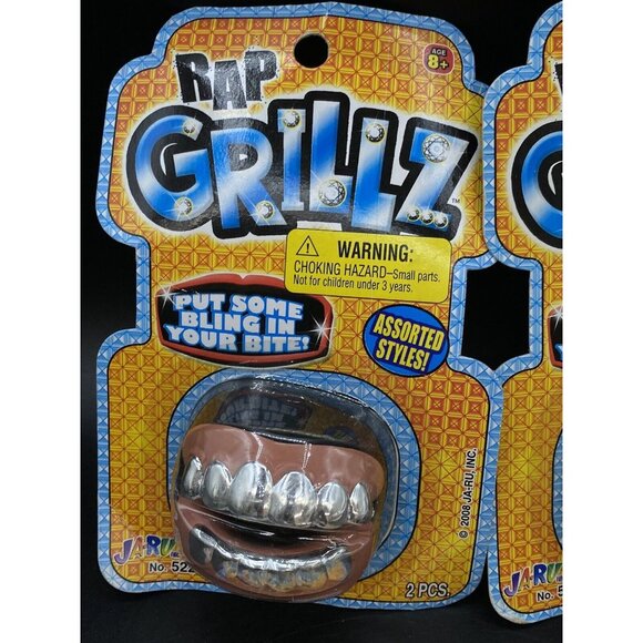 Rap Grillz LOT 6 Ja-Ru Jokes And Gags Funny Teeth No. 5220 Halloween Party - Picture 2 of 7